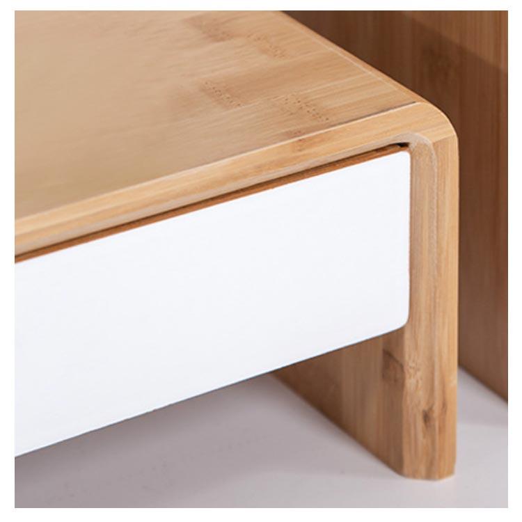 モニター台 パソコン台 PC台 引出し付き 引出 竹製 卓上 モニター