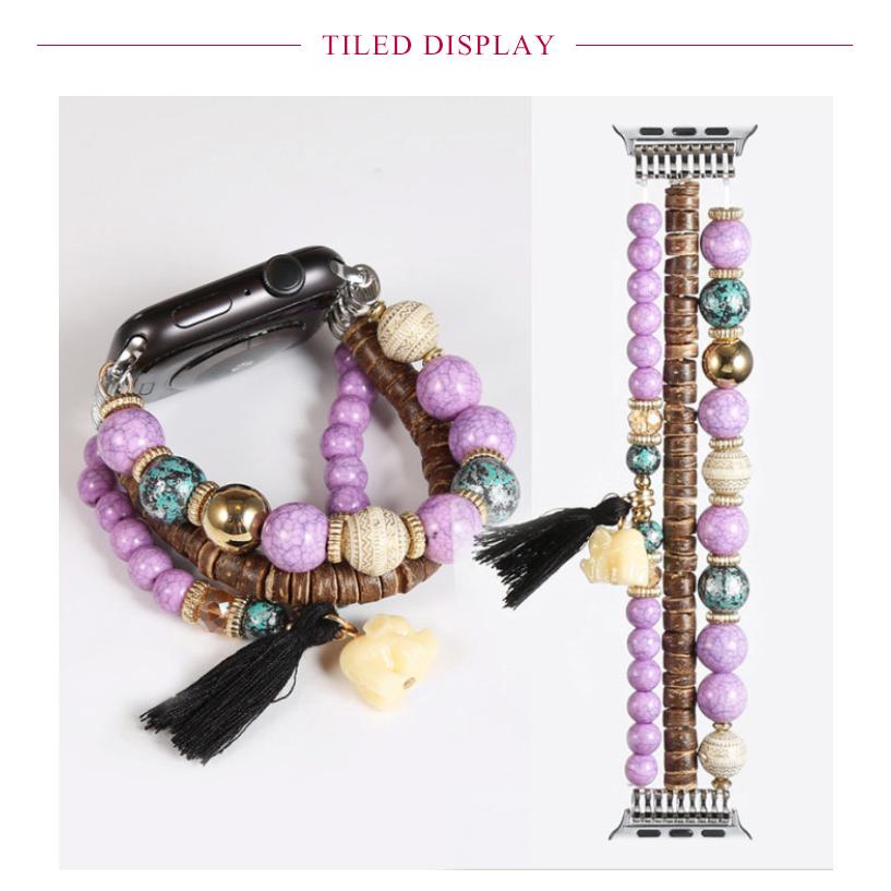 アップルウォッチ バンド ビーズ ブレスレット アップルウォッチ ベルト Apple watch ベルト レディース メンズ series 8 7 6 |  | 10