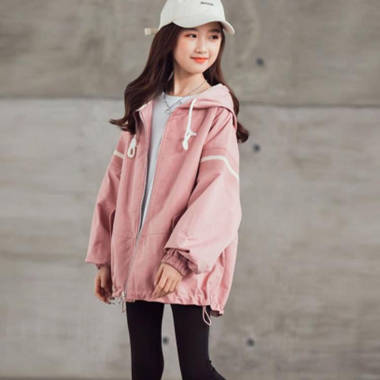 スプリングコート 女の子 ジャケット 子供 キッズ マウンテンパーカー