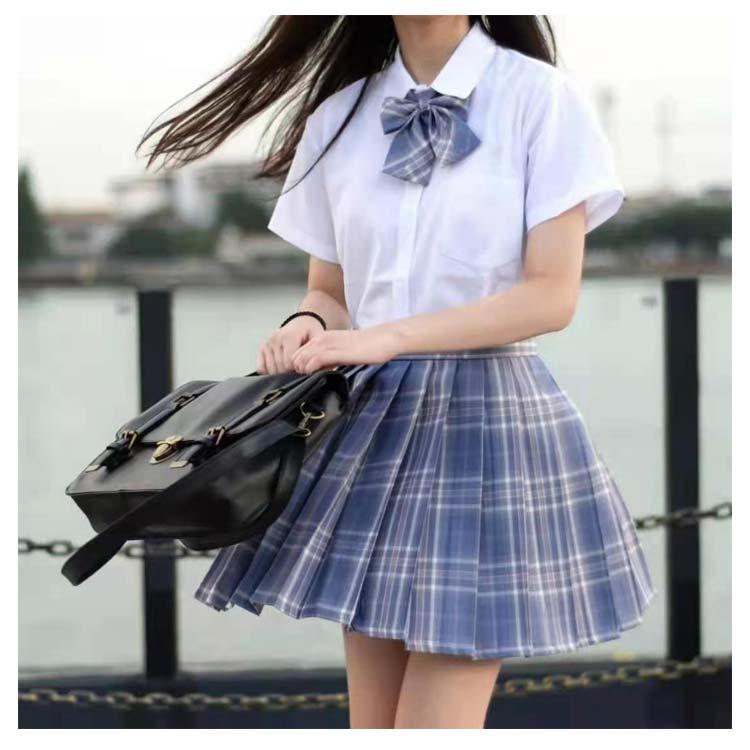 スクール スカート リボン 2点セット 女子 制服 チェック プリーツ