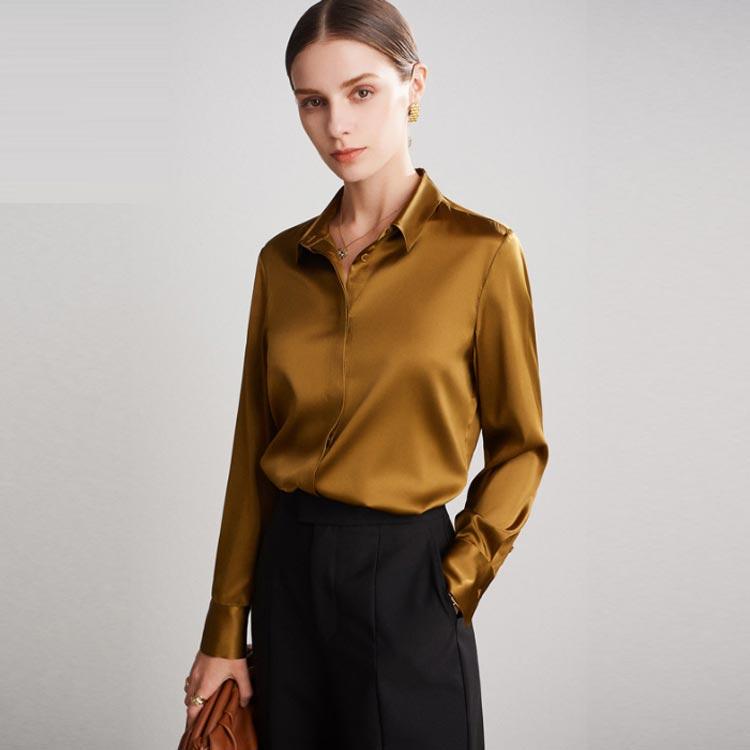シルク シャツ レディース フォーマル ブラウス ワイシャツ 絹