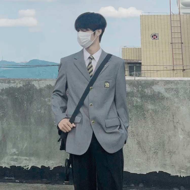 4点セット 制服 学生服 男子高生 ブレザー スクールジャケット 上下