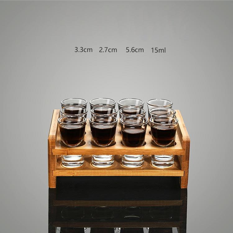 テキーラ テキーラウイスキー 10ml 木製 15ml 12個セット 30ml ガラス