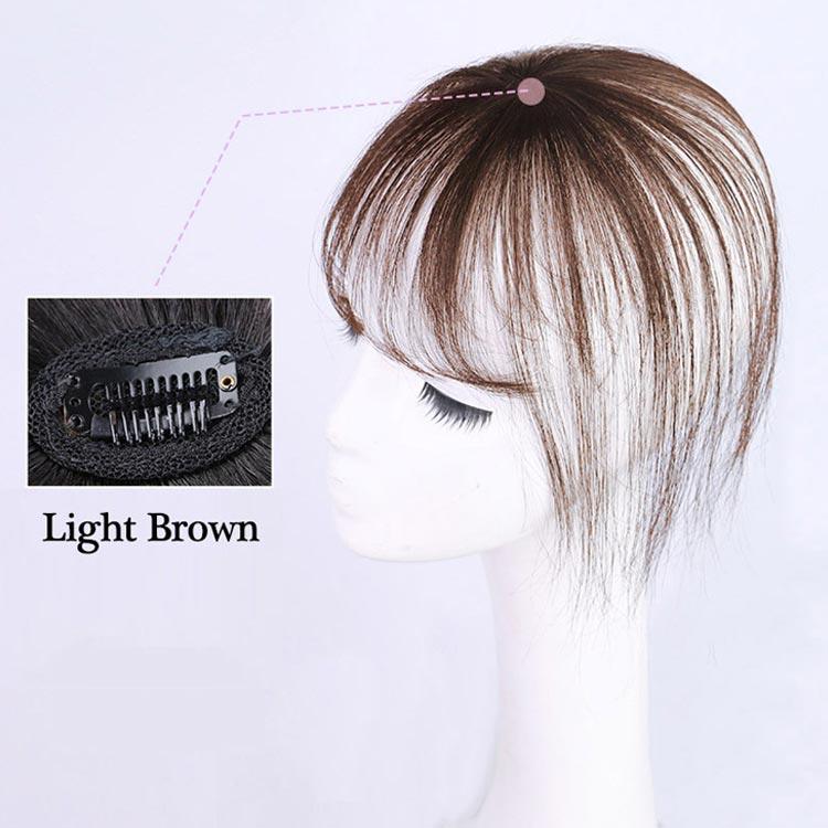 ポイントウィッグ 3D構造 前髪ウィッグ つむじ付き ヘアピース 自然