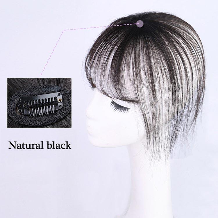 ポイントウィッグ 3D構造 前髪ウィッグ つむじ付き ヘアピース 自然