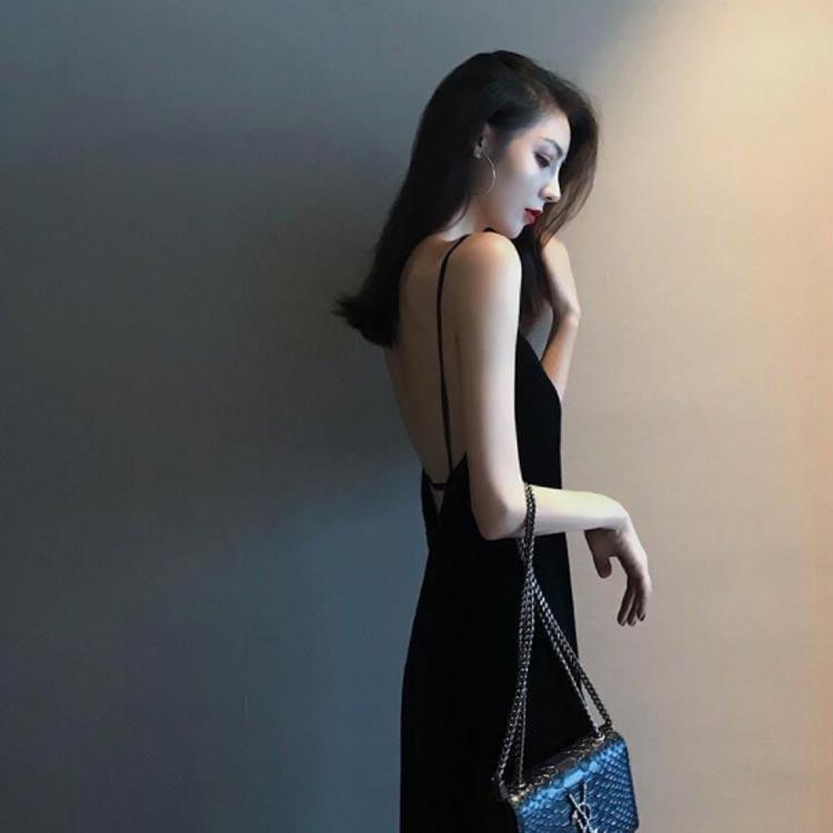 キャミソール バック開き ワンピース リゾート キャミワンピース