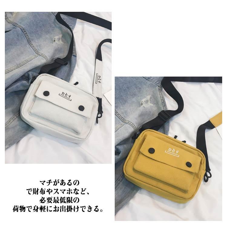 キャンバスバッグ ミニショルダーバッグ 斜めがけ 小さめ レディース
