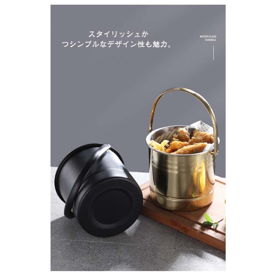 丈夫 大容量 氷入れ ステンレス アイスバケット ワインクーラー 持ち