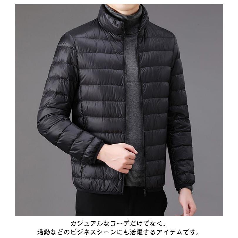 薄手 インナーダウン 中綿ジャケット 中綿 メンズ 防寒 ダウン風