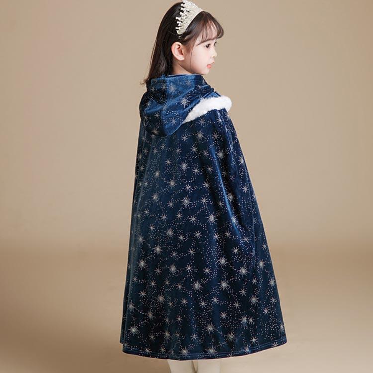 プリンセス 140 ケープ ローブ 130 マント 冬 お姫様 女の子 ポンチョ