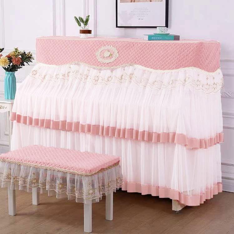 ピアノカバー 椅子カバー 2点セット フルカバー レース 刺繍 アップライトピアノカバー ピアノベンチカバー オールカバー レース フリル 電子ピアノ |  | 01