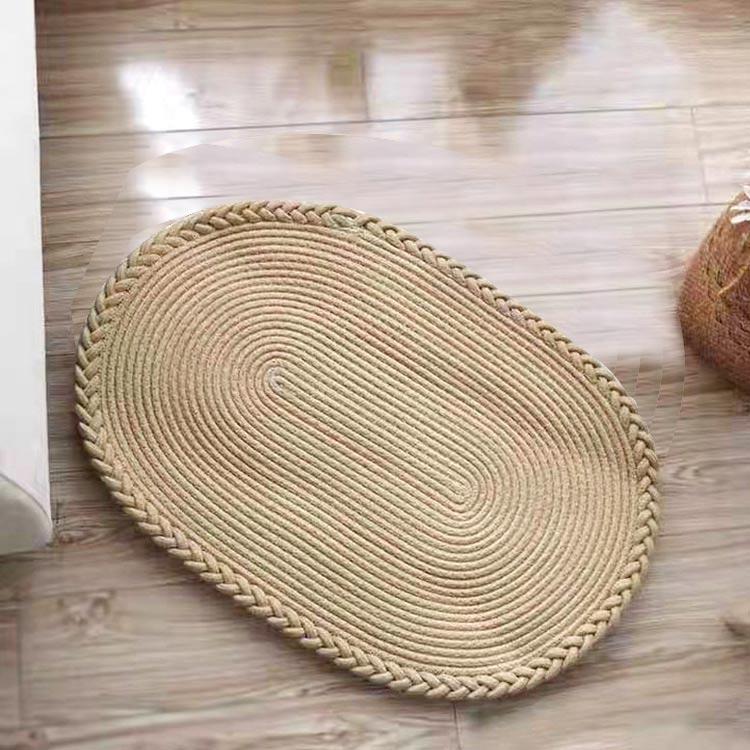 玄関マット ラグマット 楕円形 ドアマット 編みこみ カーペット ラグ 室内 屋内 泥落とし マット 玄関 マット 速乾 丸洗い 足ふきマット 家庭用 |  | 02