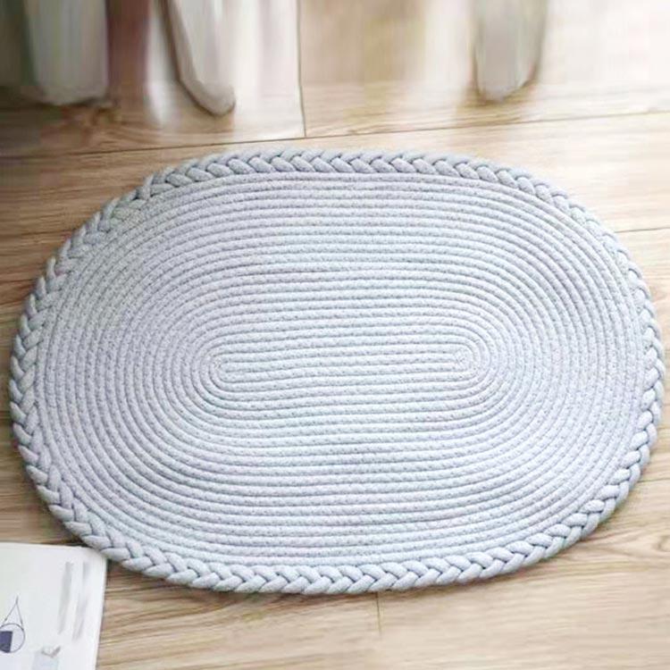 玄関マット ラグマット 楕円形 ドアマット 編みこみ カーペット ラグ 室内 屋内 泥落とし マット 玄関 マット 速乾 丸洗い 足ふきマット 家庭用 |  | 03