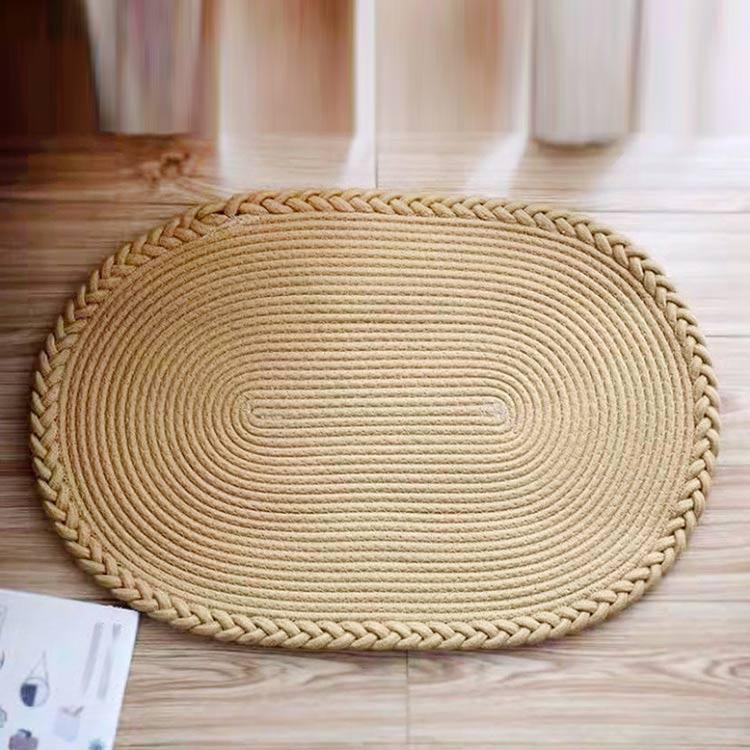 玄関マット ラグマット 楕円形 ドアマット 編みこみ カーペット ラグ 室内 屋内 泥落とし マット 玄関 マット 速乾 丸洗い 足ふきマット 家庭用 |  | 04