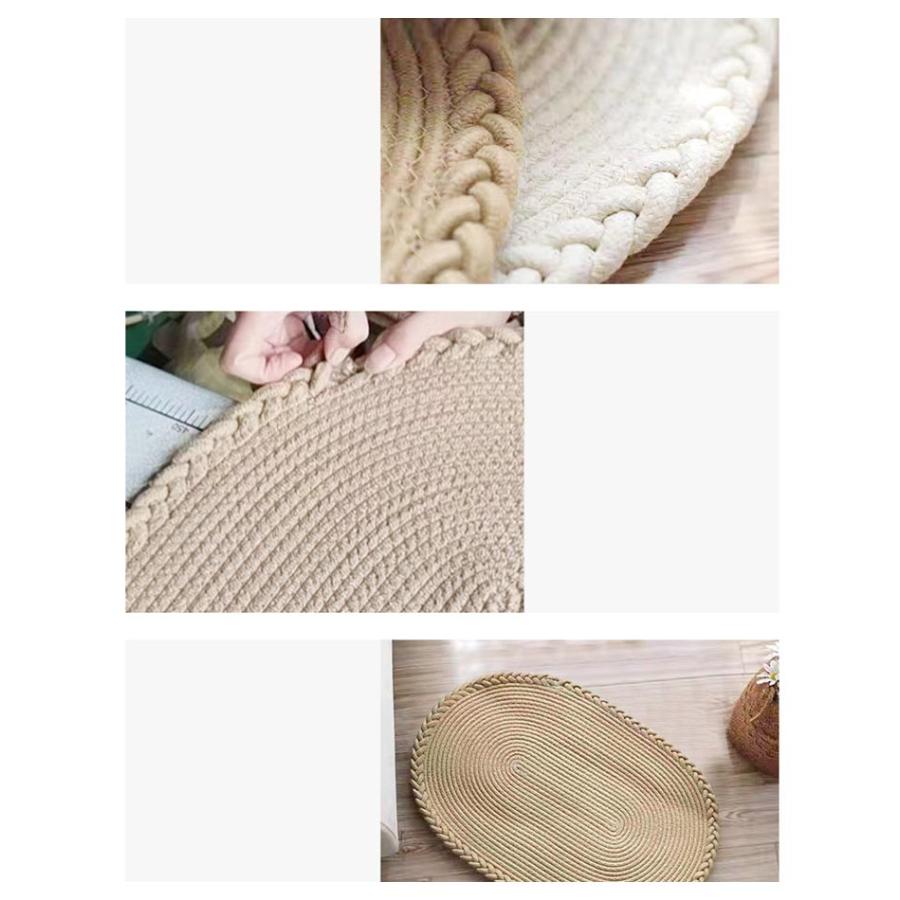 玄関マット ラグマット 楕円形 ドアマット 編みこみ カーペット ラグ 室内 屋内 泥落とし マット 玄関 マット 速乾 丸洗い 足ふきマット 家庭用 |  | 08