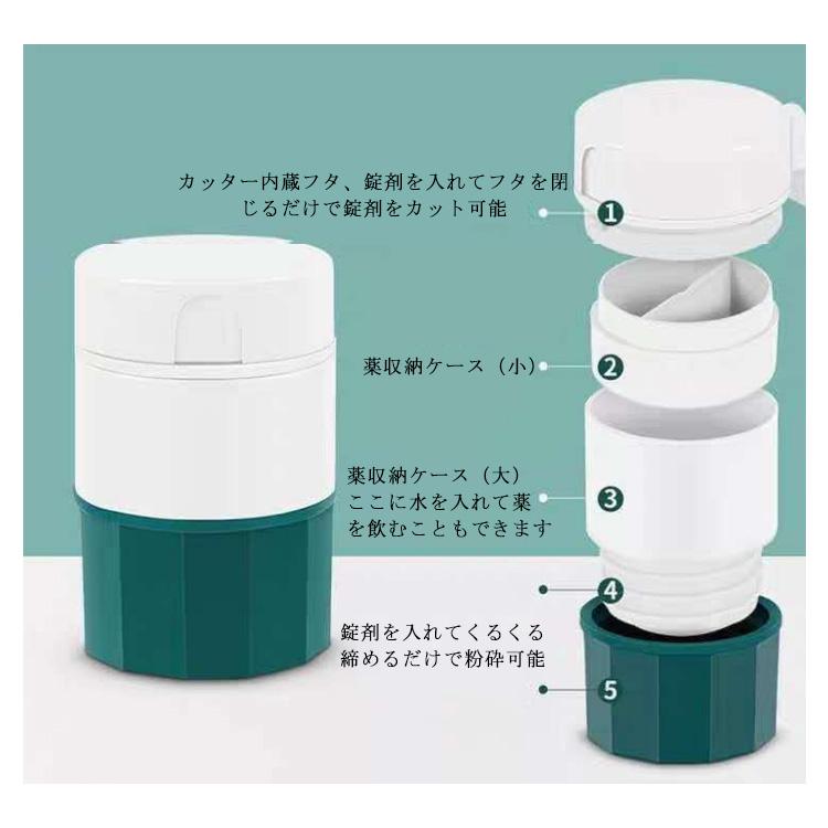 ピルクラッシャー ピルカッター 錠剤粉砕 錠剤カッター ピルケース 薬つぶし 薬磨り潰し 高齢者 ねこ 犬 ペット コンパクト 錠剤 砕ける |  | 08