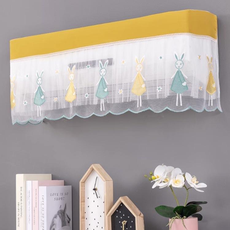 エアコンカバー 室内機カバー つけたまま運転OK 2枚セット 直撃風 風除け エアコンカバー 風よけカバー 結露防止 クーラーカバー レース 洗える |  | 02