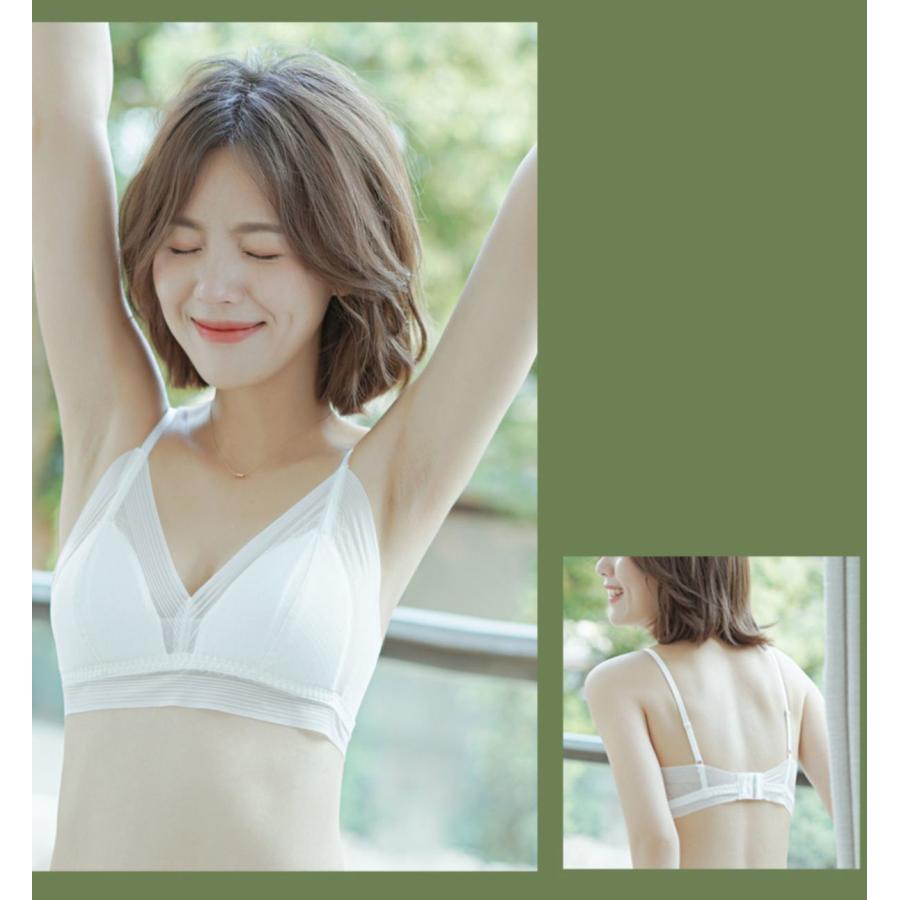 シルク100％カップ ブラ ノンワイヤーブラセット ブラジャー ショーツ