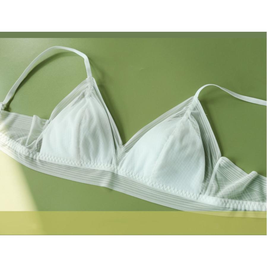 シルク100％カップ ブラ ノンワイヤーブラセット ブラジャー ショーツ