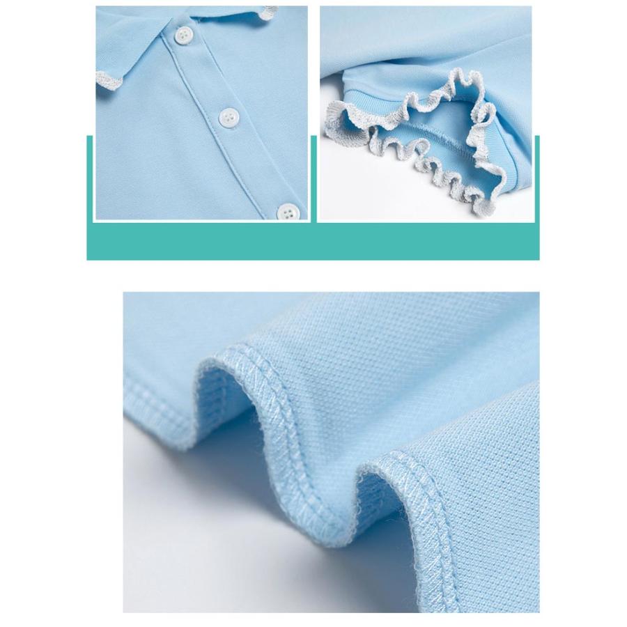 送料無料 親子 ペアルック ポロシャツ ワンピース 襟付き 半袖 リンクコーデ 親子ペア カップル 家族 お揃い tシャツ ママ パパ キッズ おそろ |  | 16