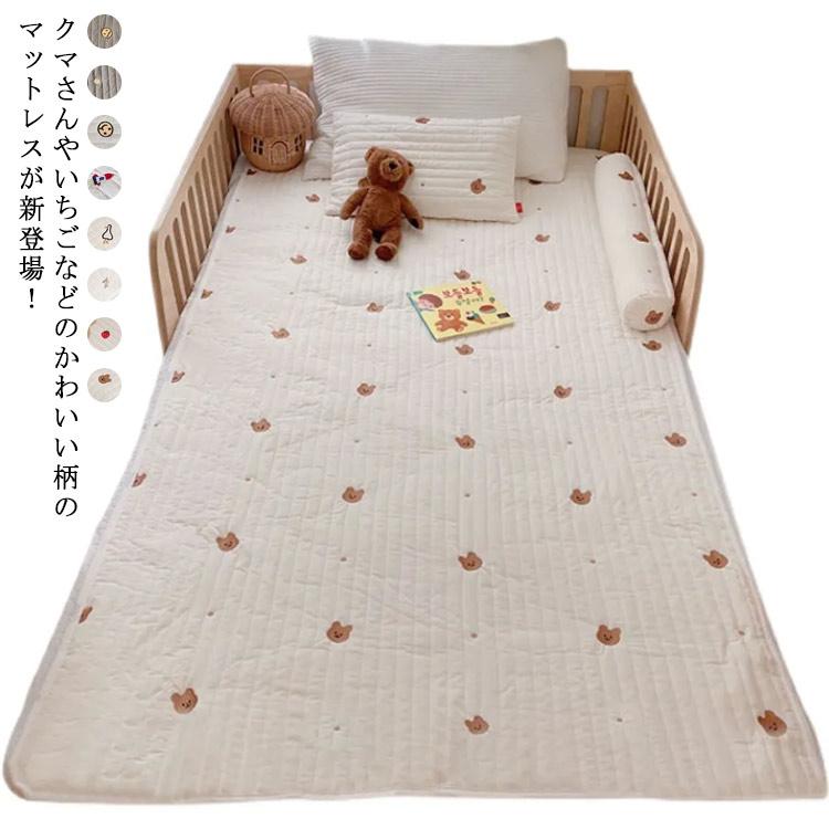 添い寝マット 新生児 ベビー 刺繍 純綿 通気 昼寝マット おむつ替えシート ベビーマット プレイマット 寝返り お昼寝 ハイハイ 折りたたみ 携帯マ | 