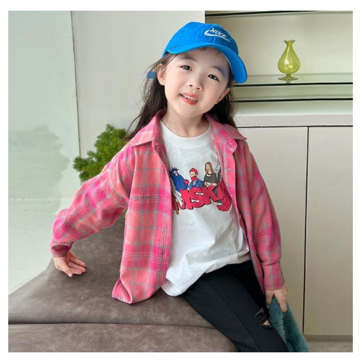 送料無料 チェックネルシャツ キッズ 子供 子供シャツ 長袖シャツ チェックシャツ トップス 子供服 長袖 チェック柄 ジュニア 女の子 フランネルシ |  | 11