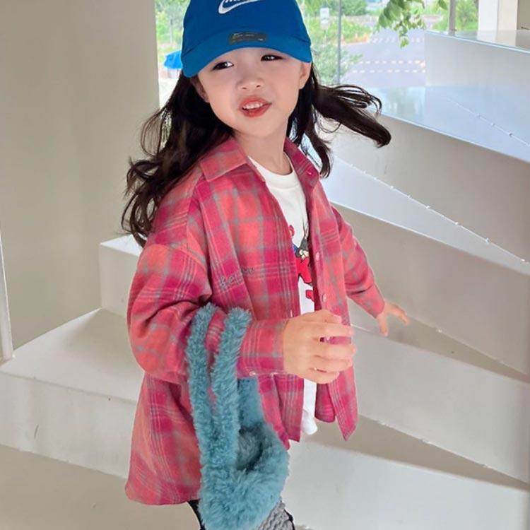 送料無料 チェックネルシャツ キッズ 子供 子供シャツ 長袖シャツ チェックシャツ トップス 子供服 長袖 チェック柄 ジュニア 女の子 フランネルシ |  | 03