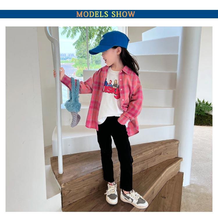 送料無料 チェックネルシャツ キッズ 子供 子供シャツ 長袖シャツ チェックシャツ トップス 子供服 長袖 チェック柄 ジュニア 女の子 フランネルシ |  | 06