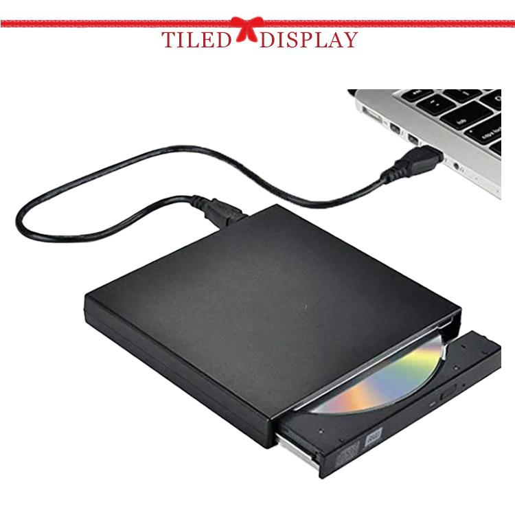 DVDドライブ 外付け USB2.0 ポータブルドライブ CD/DVDプレイヤー CD/DVDドライブ 高速 軽量 スリム コンパクト 薄型 CD D |  | 06