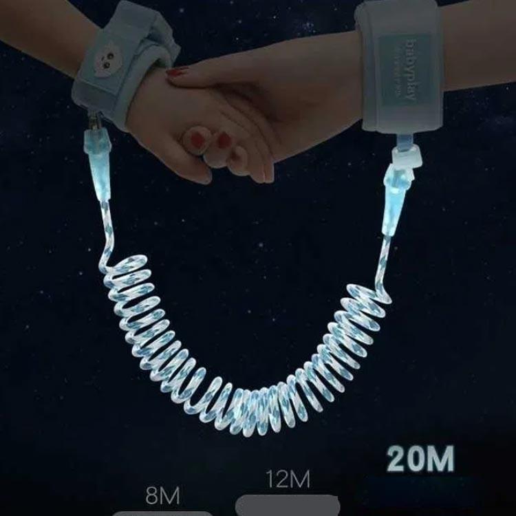 送料無料 迷子防止ひも リストバンド 迷子防止リング 迷子紐 ハンドベルト 子ども ハーネス 迷子対策 ロープ 手つなぎ補助帯 伸縮 長さ調整 150 |  | 04