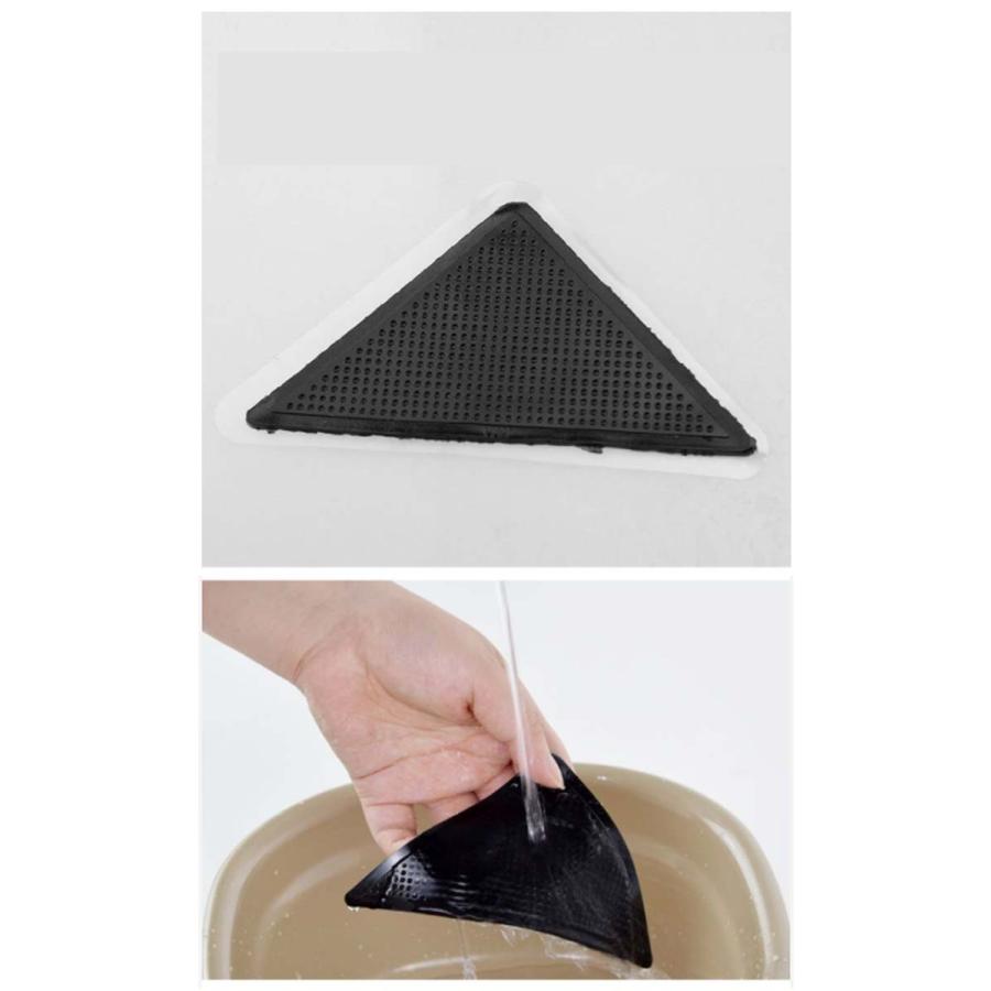 【送料無料】4枚セット スベリ止め カーペット マット 絨毯 ラグ すべり止めシート 三角シート パッド テープ 転倒防止 ズレない 滑り防止 固定用 |  | 17