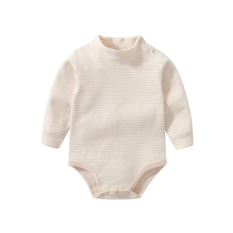 送料無料 長袖 ロンパース ハイネック ボディTシャツ ボディスーツ