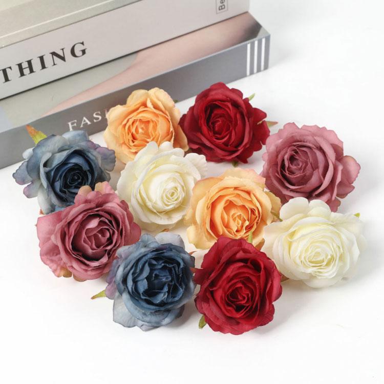 【送料無料】造花 フラワーパーツ ローズ 枯れない薔薇 手作り 結婚式 パーティー 造花 バラ 花のみ 5センチ 10個 壁飾り シルクフラワー アー |  | 03