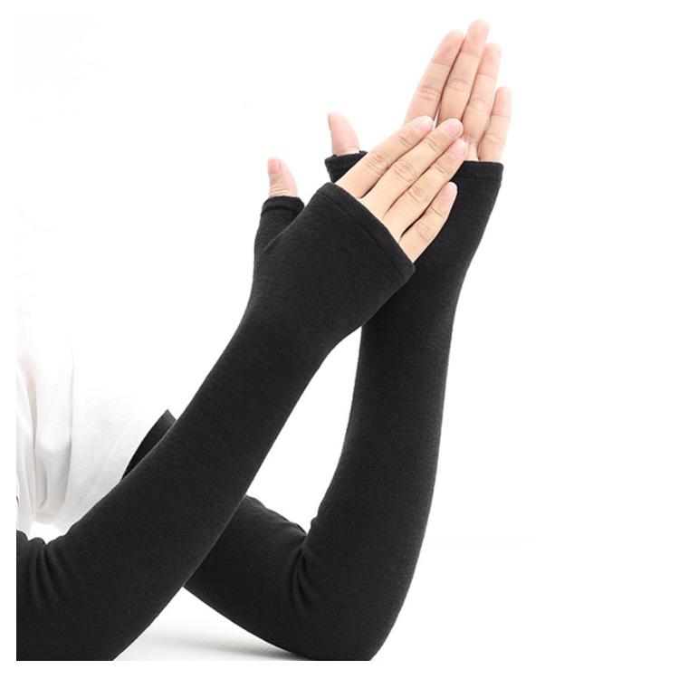 アーム ウォーマー カシミヤ 指ぬき 手袋 ロングタイプ レディース