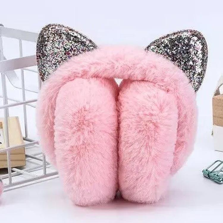 イヤーマフ 耳付き 女の子 キッズ 耳あて スパンコール 子供用イヤーマフ 寒さ対策 防寒 ボア ジュニア 小学生 幼稚園 アウトドア 通学 通園 冬 |  | 04