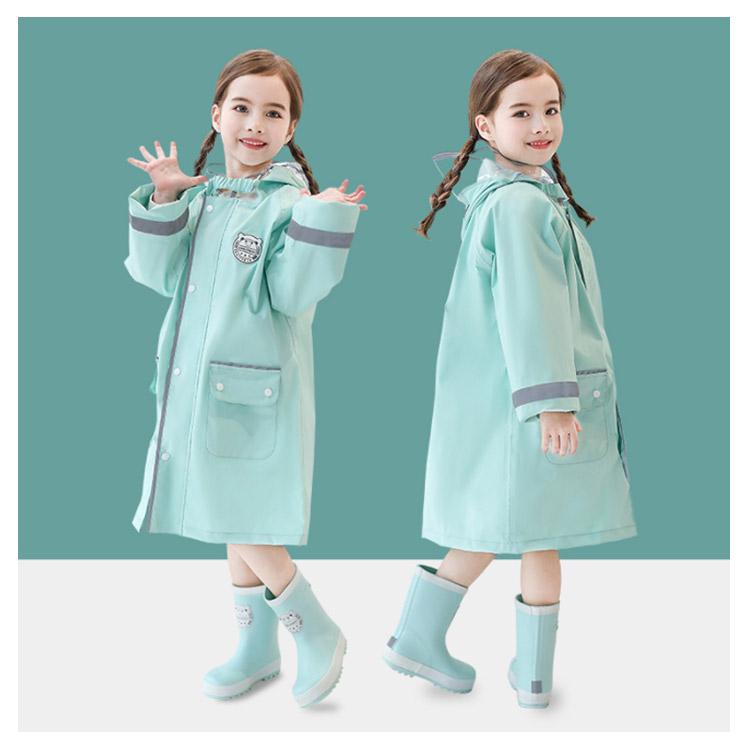 レインコート キッズ ランドセル対応 レインウェア ポケット付き フード付き 女の子 男の子 小学生 雨具 雨合羽 カッパ 梅雨 通園 通学 全6色 |  | 12