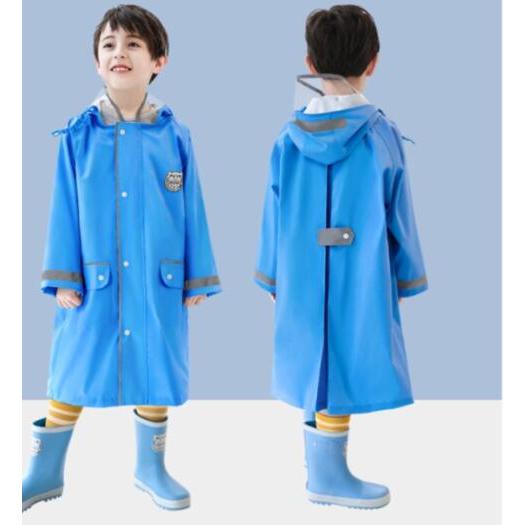 レインコート キッズ ランドセル対応 レインウェア ポケット付き フード付き 女の子 男の子 小学生 雨具 雨合羽 カッパ 梅雨 通園 通学 全6色 |  | 05