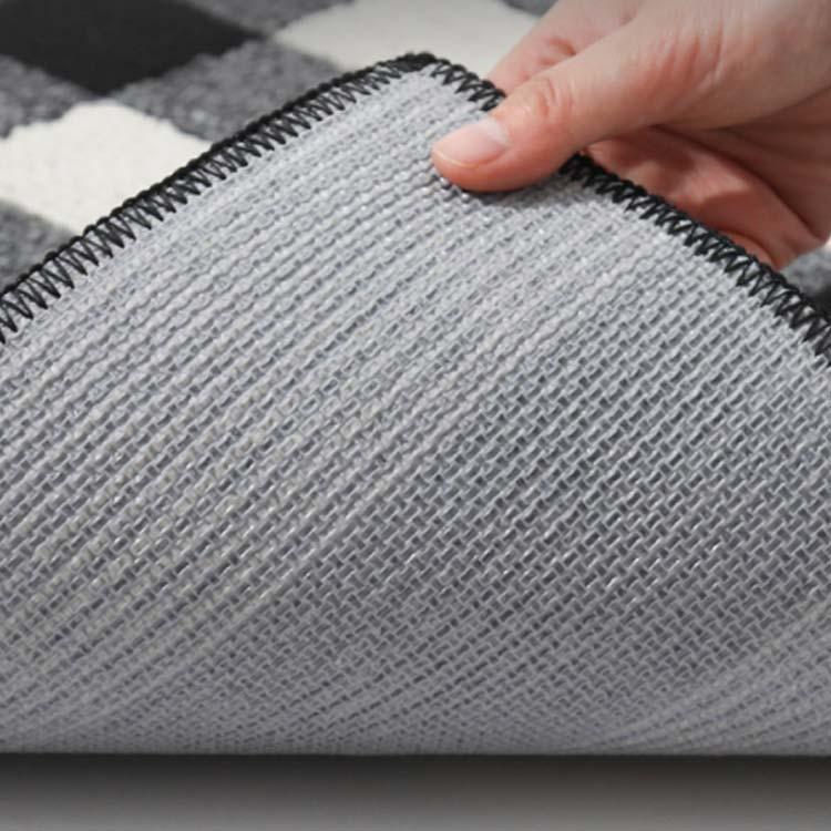 玄関マット 50×80cm チェック柄 室内 屋内 北欧テイスト 滑り止め 滑りにくい ポリプロピレン糸 モダンデザイン 洗濯機洗いOK 洗える シン |  | 03