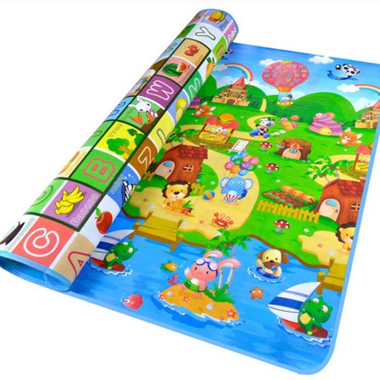 ベビープレイマット フロアマット リバーシブル 大判 200×180×0.5cm