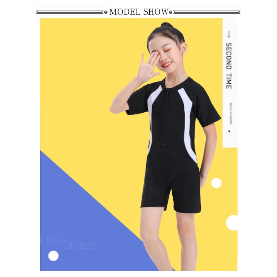 スクール水着 女の子 キッズ 水着 ワンピース セパレート オールインワン 女子 ガールズ ストレッチ 伸縮 速乾 スイムウェア 女児 幼稚園 小学生 |  | 08