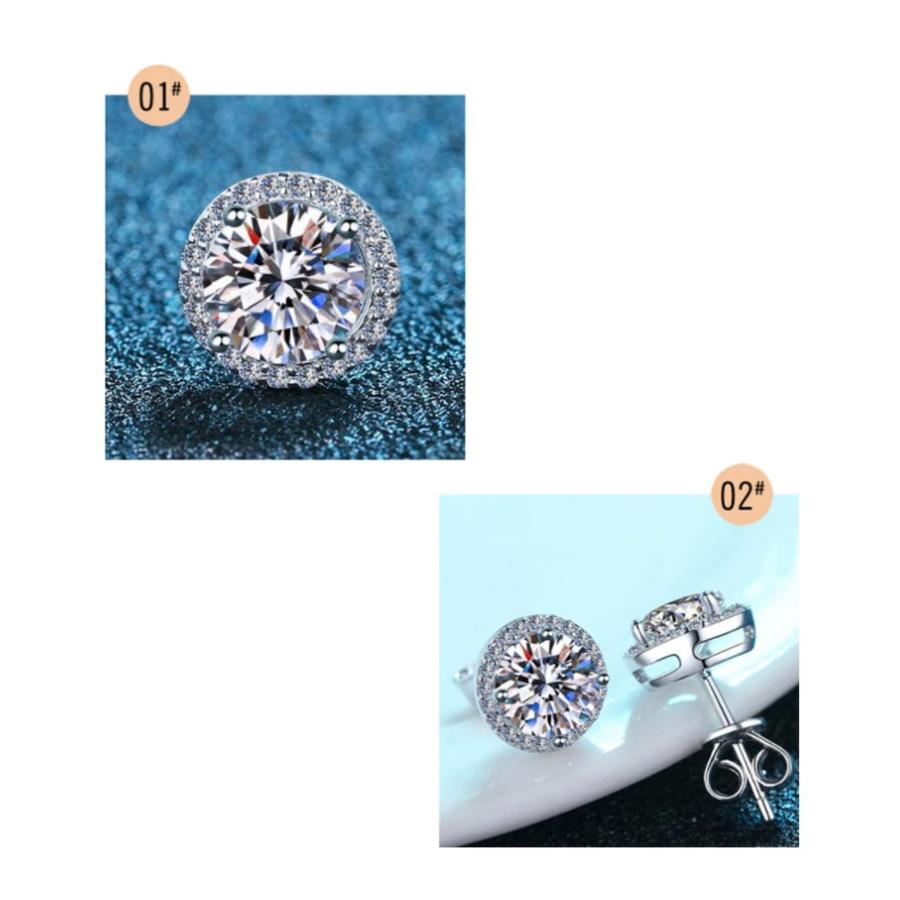 1カラット モアサナイト ピアス レディース シルバー925