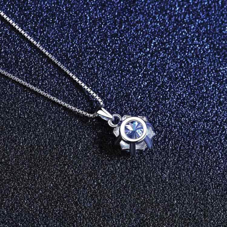 送料無料 ネックレス 1Carat モアサナイト ひと粒 一粒 シンプル