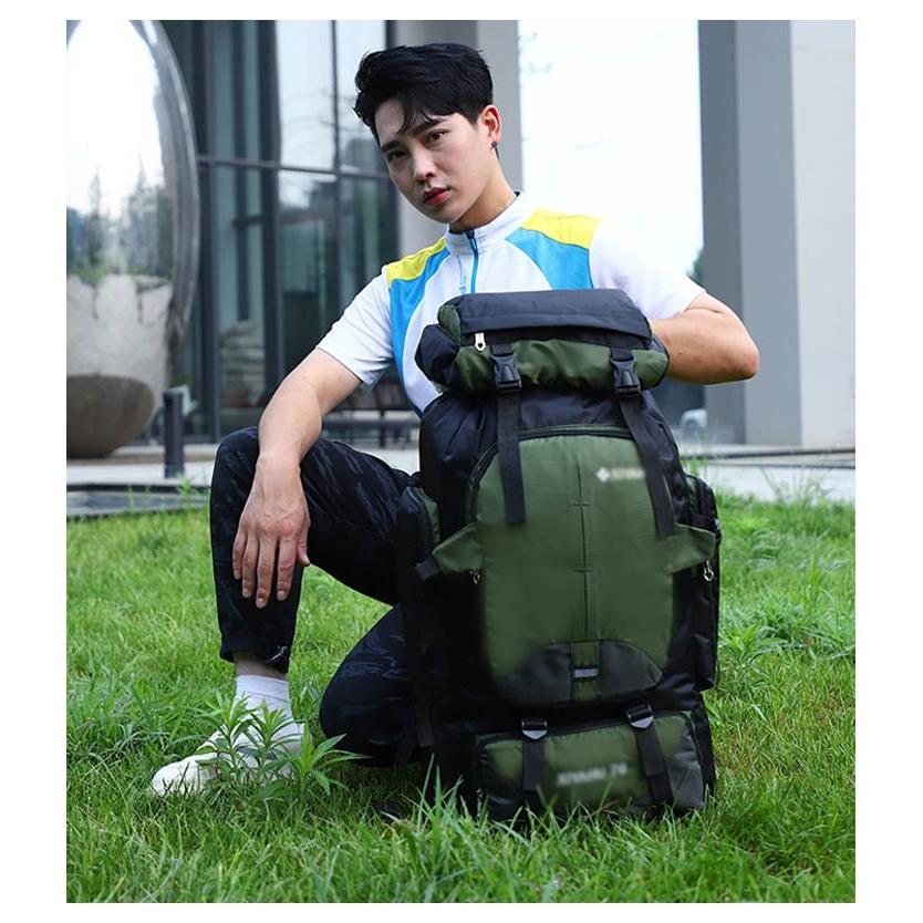 ★登山・旅行●大容量　リュックサック　70+15L　フレーム リュック 大容量 70L アウトドア バッグ ザック 登山 防災 非常用 旅行