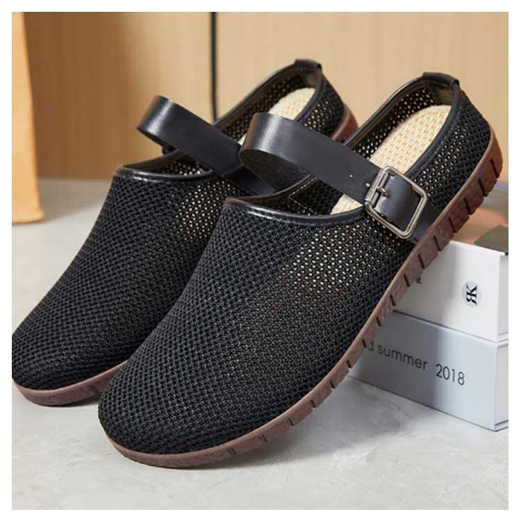 リラックスシューズ サンダル ニット 蒸れない スリッポン メッシュ