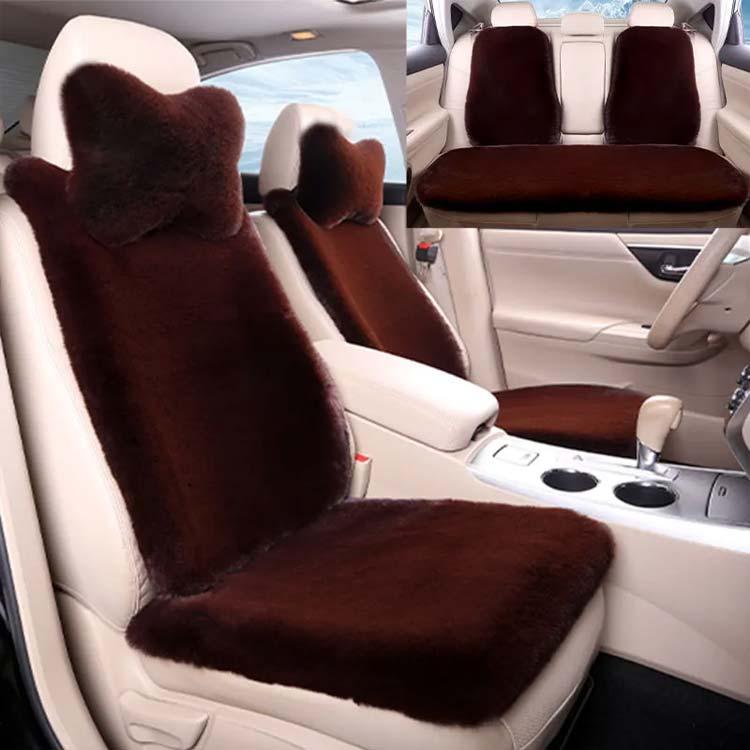シートカバー　ファー　運転席&助手席&後席用 9点セット 選べる9色 車用 シートカバーセット カーシートカバー