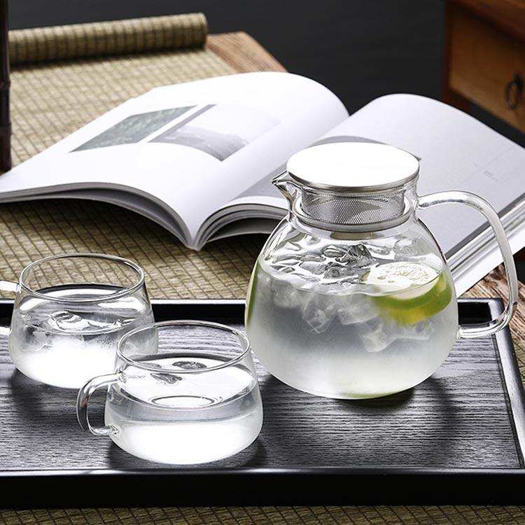 ティーポット 1L 耐熱ガラス ガラスポット 直火可 ガラス急須 紅茶