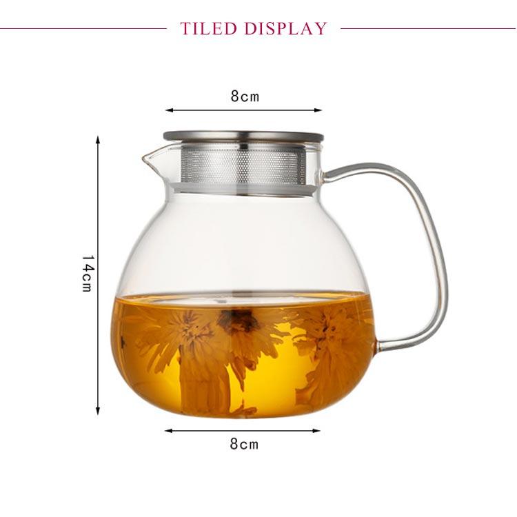 【美品】容量：900ML 1pc 多機能見栄えの良いティーポット Amazon | KINGZHUO ティーポット 高級ギルディング ティーポット イン