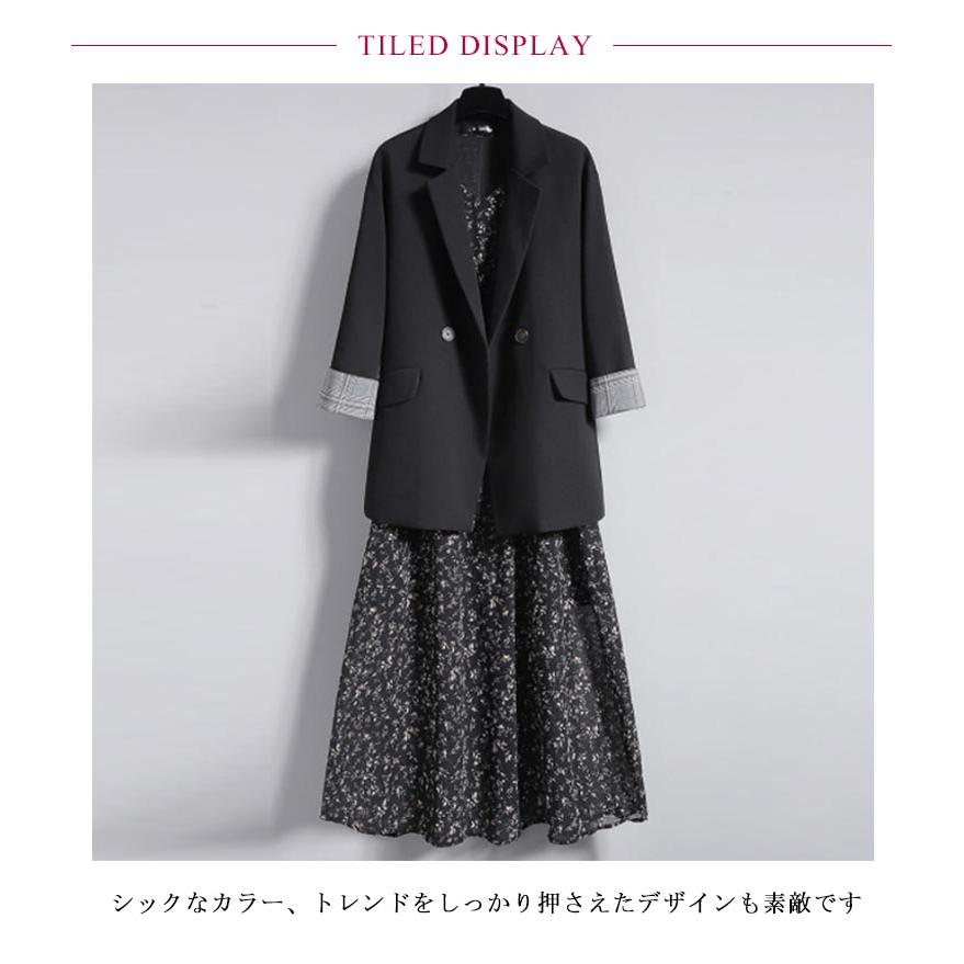 2点セット スーツ レディース ワンピース ジャケット セットアップ 入園式 入学式 卒業式 スーツ セレモニースーツ ママ 母 黒 ブラック スーツ |  | 05