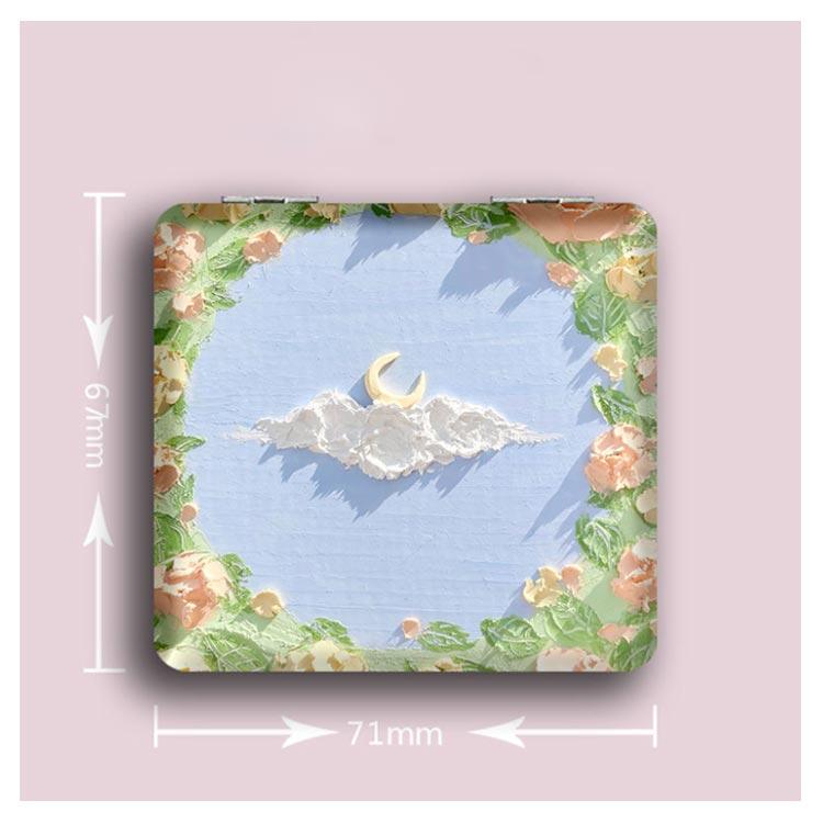 コンパクト ミラー 鏡 花柄 両面ミラー 折りたたみ 鏡 四角 拡大鏡 手鏡 化粧直し スキンケア メイク 女性 鏡 ハンドミラー ミニミラー 携帯 |  | 10