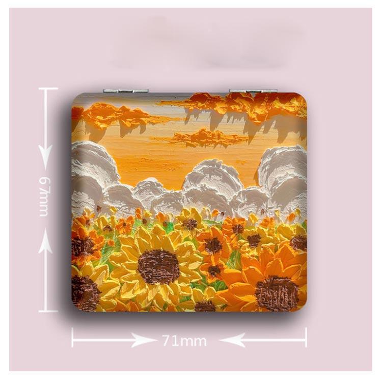 コンパクト ミラー 鏡 花柄 両面ミラー 折りたたみ 鏡 四角 拡大鏡 手鏡 化粧直し スキンケア メイク 女性 鏡 ハンドミラー ミニミラー 携帯 |  | 18